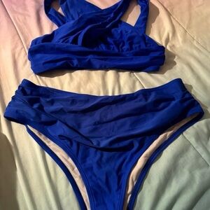 SHEIN Royal Blue Bikini Set